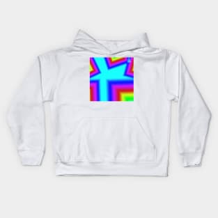 multicolored texture gradient Kids Hoodie